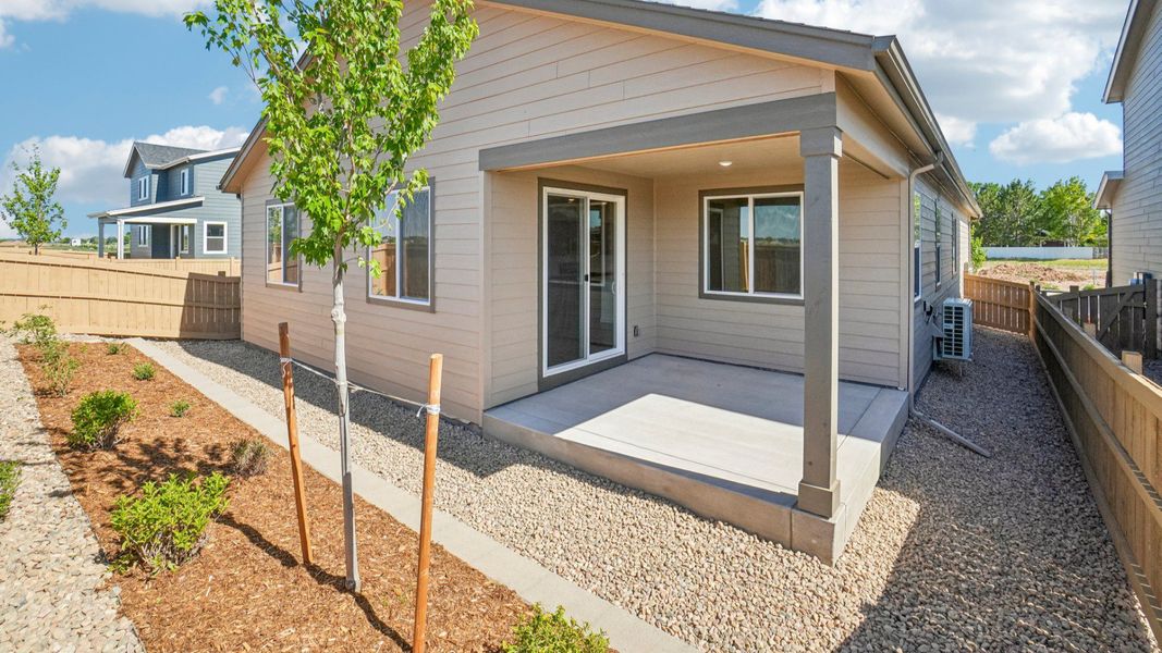 Exterior details and patio area of a home in Trevenna, Windsor (Image 3).