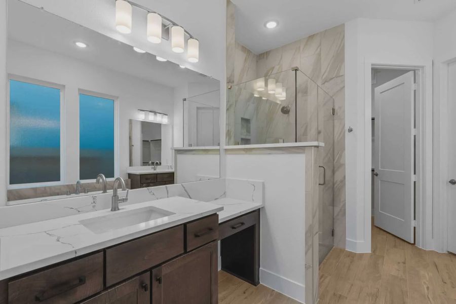 Representative furnished interior of a home built from the Brentwood by Chesmar Homes in Fulshear Lakes, Fulshear (Image 12).