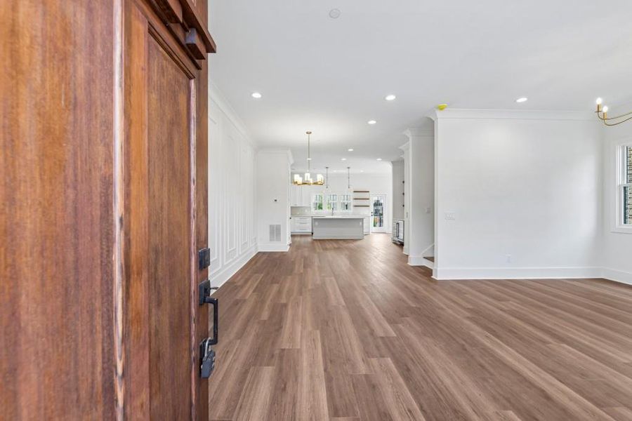 Spacious, unfurnished interior of a new home in Skyview On Broad, Sugar Hill (Image 38). Spacious, unfurnished interior of a new home in Skyview On Broad, Sugar Hill (Image 38).