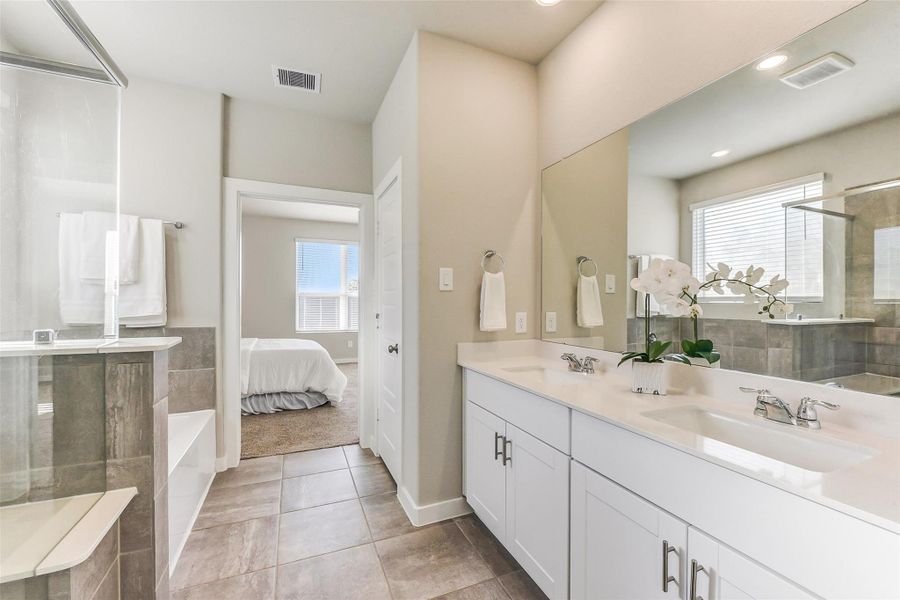 Furnished interior view inside a new home in Sundance Cove - Premier Series, Crosby (Image 10).