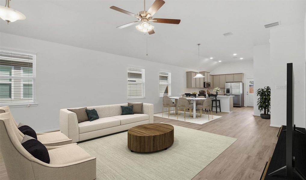 Bright and airy living area (*Photo not of actual home and used for illustration purposes only.)