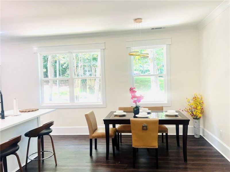 Furnished interior view inside a new home in , Atlanta (Image 44). Furnished interior view inside a new home in , Atlanta (Image 44).