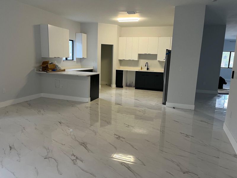 kitchen and great room kitchen and great room