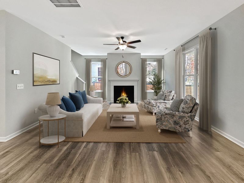Furnished interior view inside a new home in River Hills, Shallotte (Image 4).