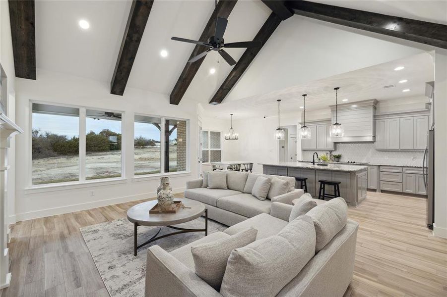 Furnished interior view inside a new home in Vintage Oaks, Weatherford (Image 19).