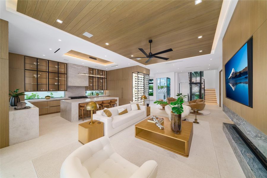Furnished interior view inside a new home in , Ocean Ridge (Image 39).