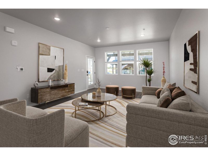 LIVING ROOM - VIRTUALLY STAGED