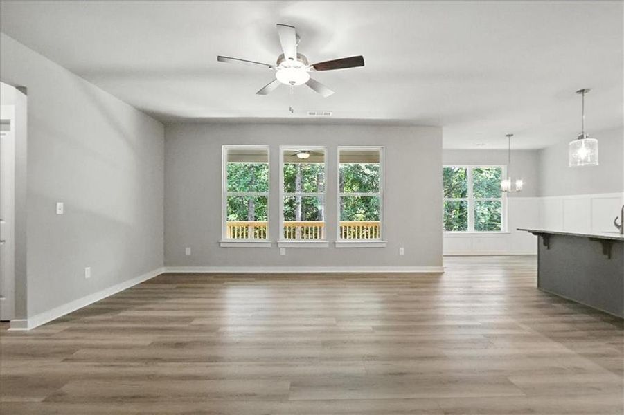 Spacious, unfurnished interior of a new home in Traditions of Braselton, Jefferson (Image 41).