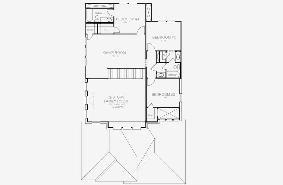 2D floor plan layout for the 2662W by Perry Homes in Juniper Springs 45', Lockhart, TX (Image 4). 2D floor plan layout for the 2662W by Perry Homes in Juniper Springs 45', Lockhart, TX (Image 4).