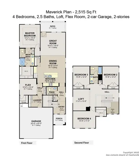 2D floor plan layout of this home in , New Braunfels, TX (Image 4).