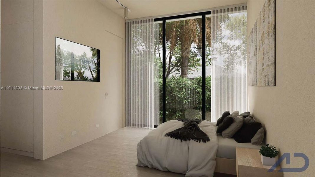 Furnished interior view inside a new home in , Miami Beach (Image 13).