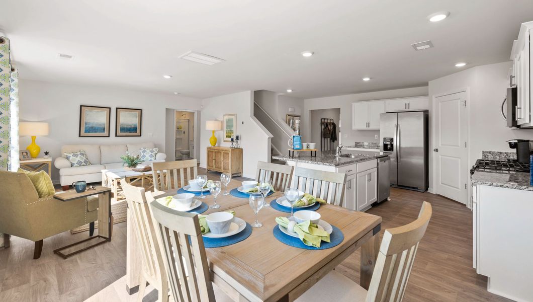 Furnished interior view inside a new home in Bentley Park, Greenwood (Image 14). Furnished interior view inside a new home in Bentley Park, Greenwood (Image 14).