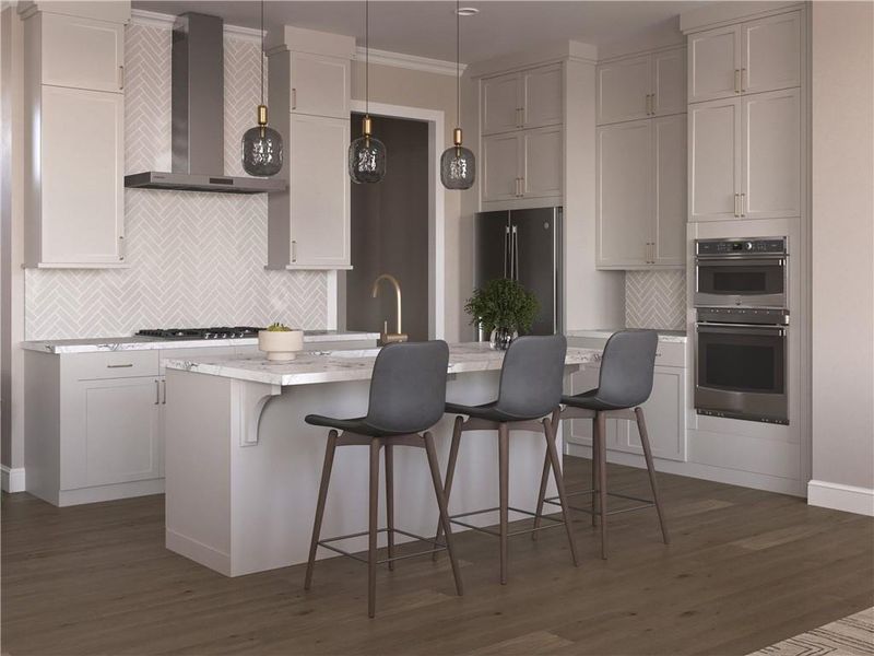 Furnished interior view inside a new home in Aberdeen, Hoschton (Image 10).