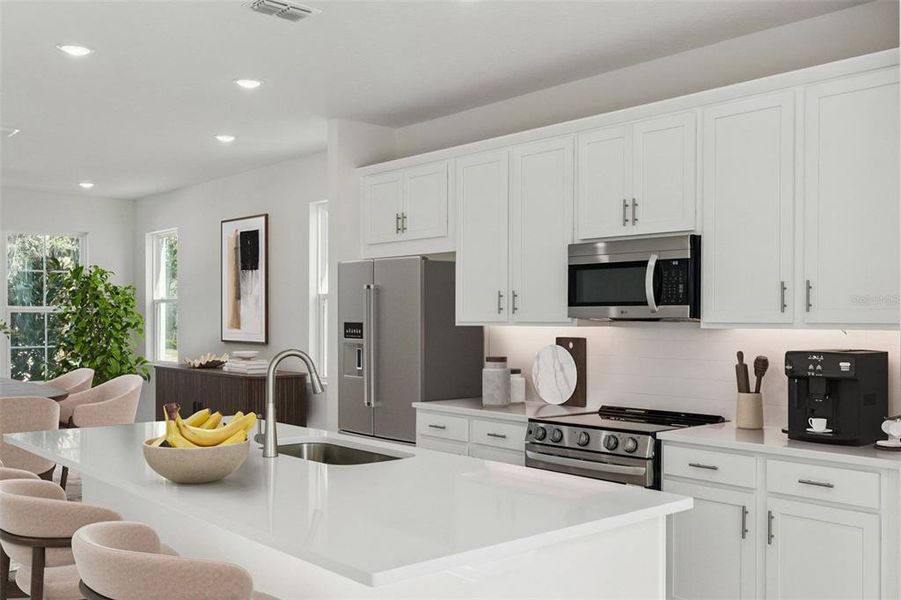 Furnished interior view inside a new home in Wekiva Springs Cove, Apopka (Image 6).