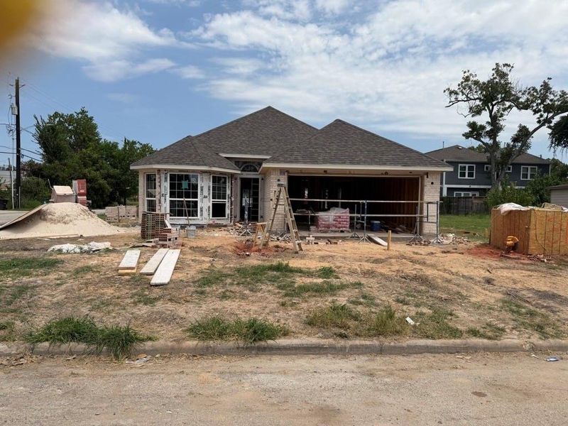 In-progress construction of a new home in , Houston, TX (Image 4).