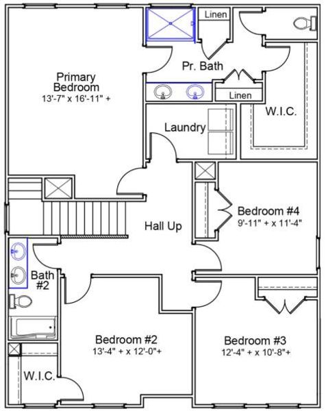 2D floor plan layout of this home in Six Oaks, Summerville, SC (Image 5). 2D floor plan layout of this home in Six Oaks, Summerville, SC (Image 5).