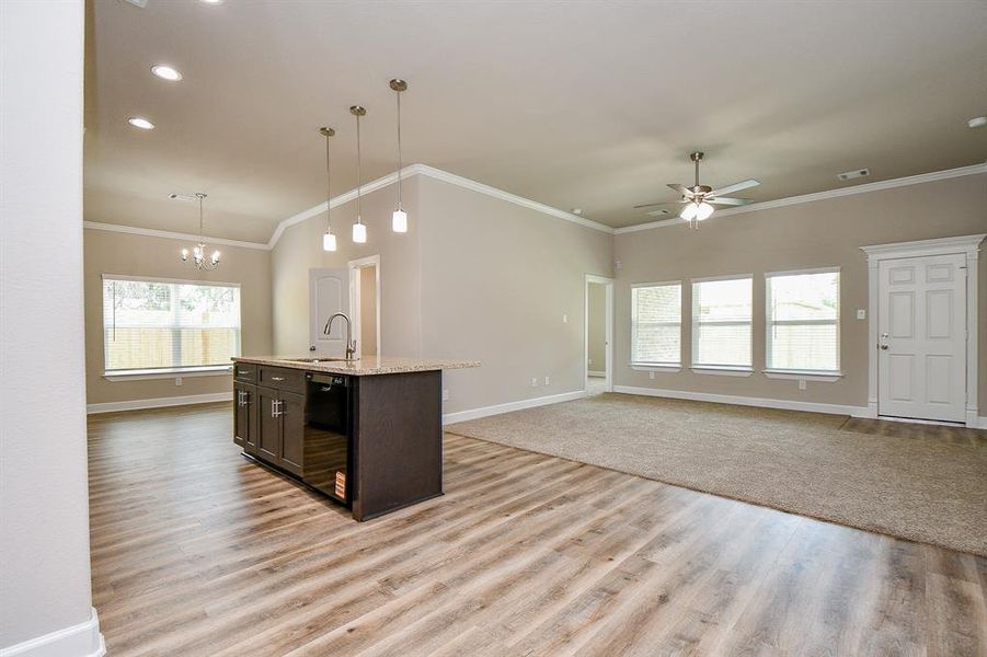 Furnished interior view inside a new home in , Houston (Image 10).