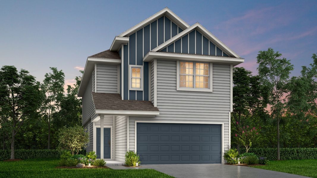 Representative exterior photo of a completed home built from the The Camden by Legend Homes in Katzer Ranch, Converse, TX (Image 2). Representative exterior photo of a completed home built from the The Camden by Legend Homes in Katzer Ranch, Converse, TX (Image 2).