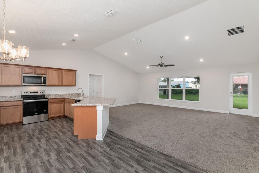 Furnished interior view inside a new home in Gatlin, Port St. Lucie (Image 8).