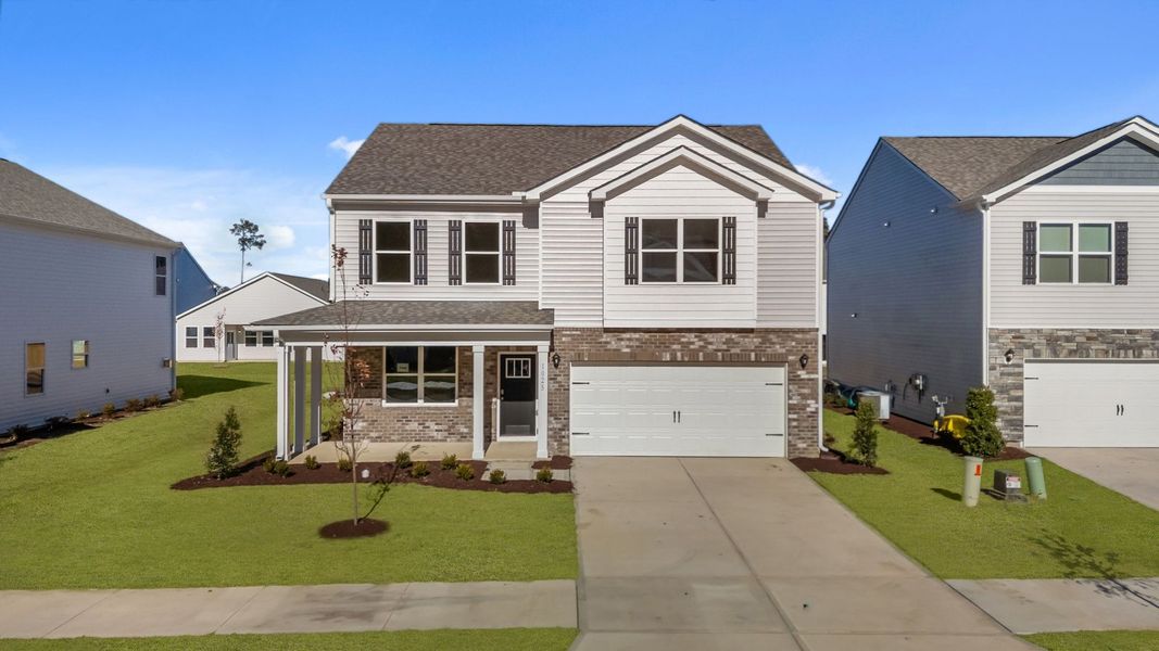 Front exterior of a new home in West New Bern, New Bern, NC, highlighting curb appeal (Image 2).
