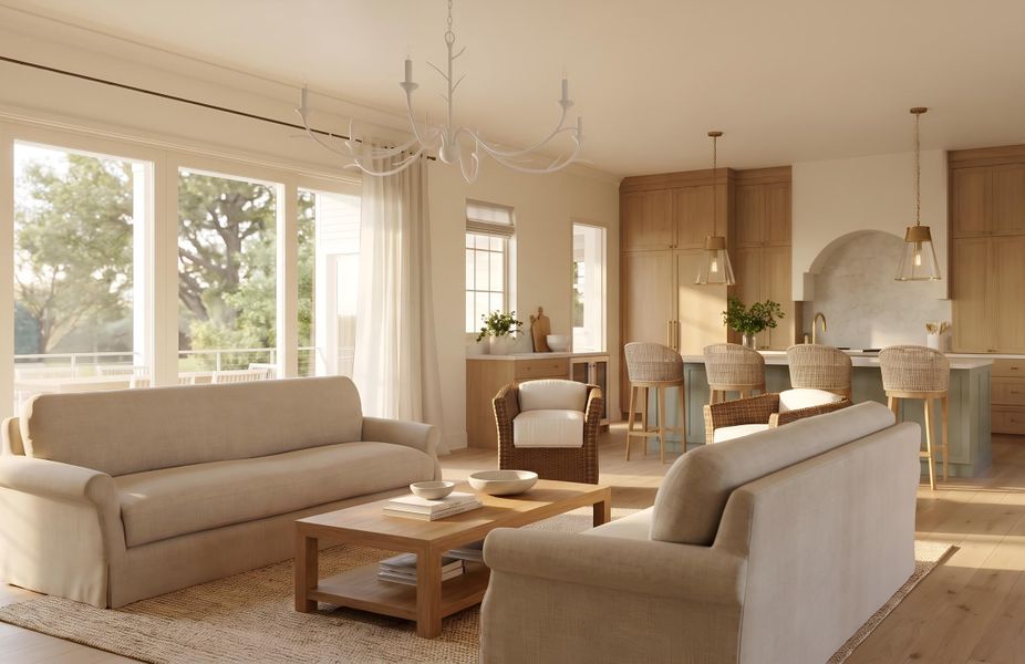 Furnished interior view inside a new home in , Mount Pleasant (Image 5).