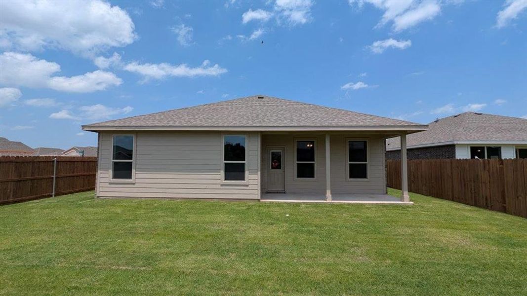 Front exterior of a new home in Lankford Farms, Cleburne, TX, highlighting curb appeal (Image 1).