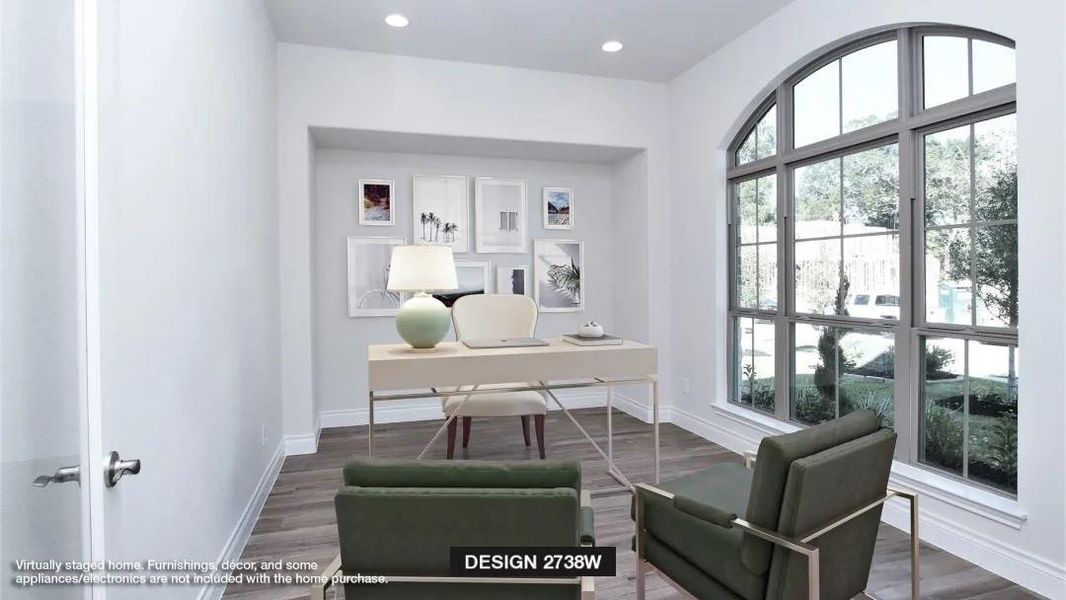 Furnished interior view inside a new home in Serenity 55+ Active Adult, Manvel (Image 8).