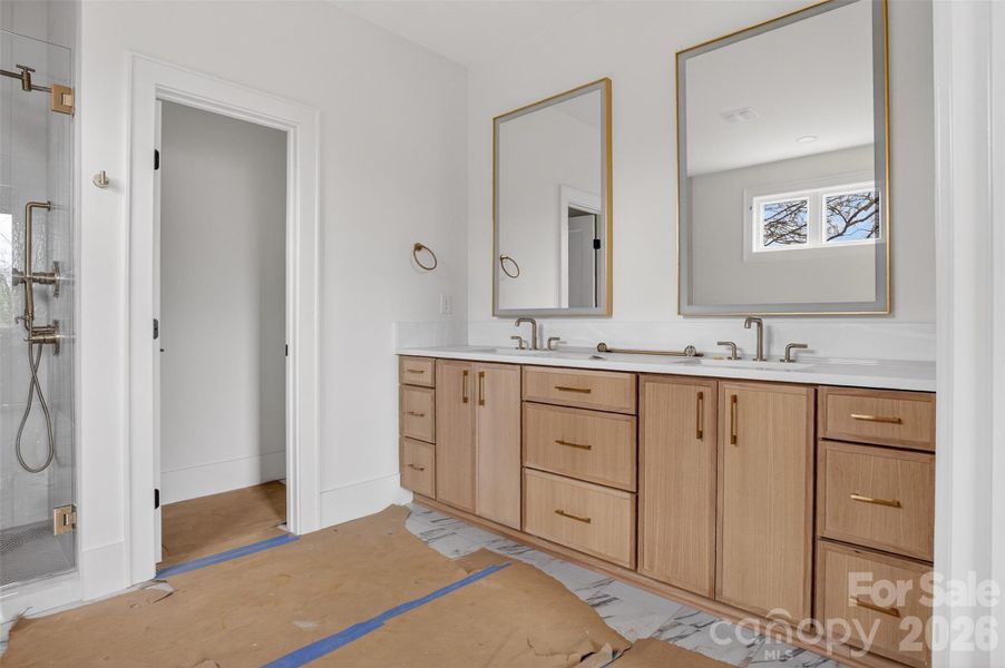 In-progress construction of a new home in , Charlotte, NC (Image 34).