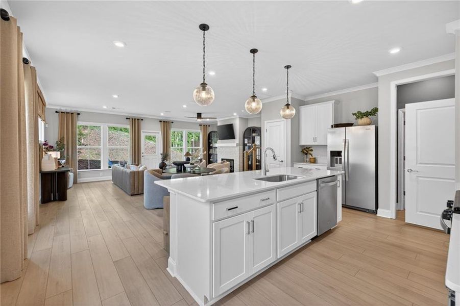 Furnished interior view inside a new home in Ansley Towns, Cumming (Image 7).