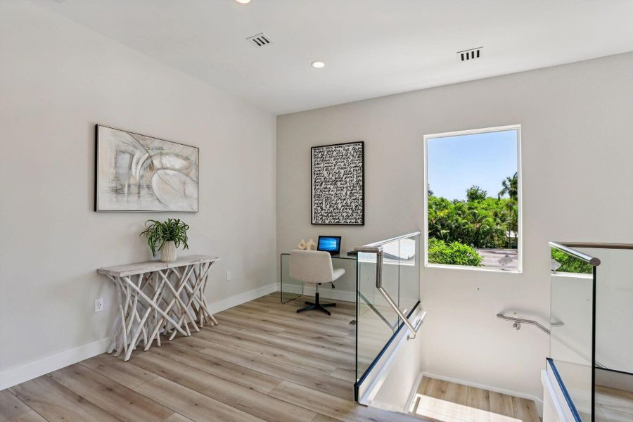 Furnished interior view inside a new home in , Delray Beach (Image 16). Furnished interior view inside a new home in , Delray Beach (Image 16).