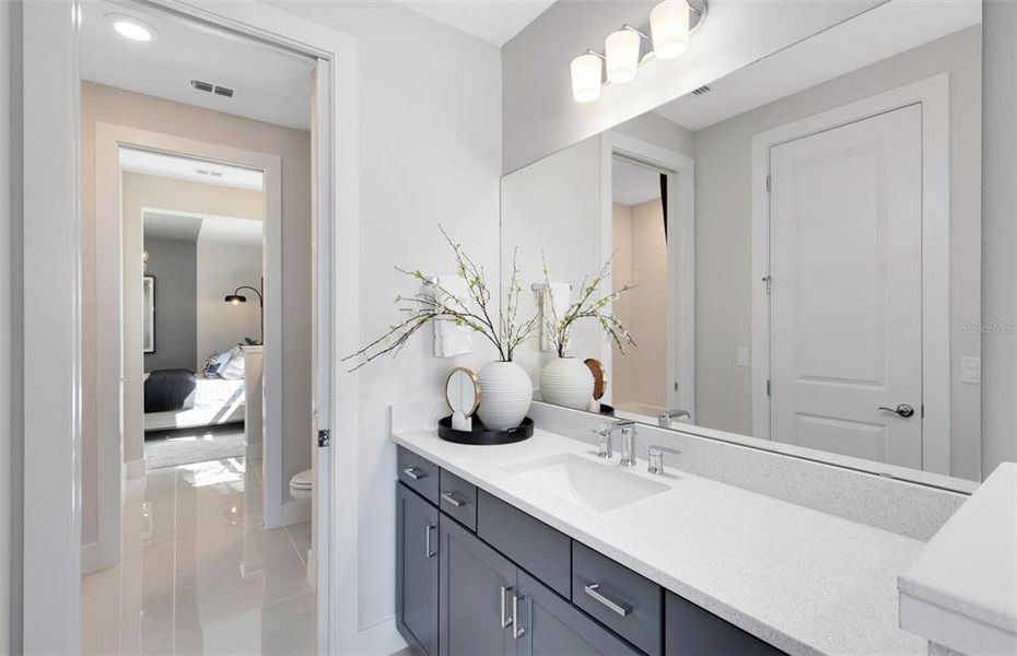 Furnished interior view inside a new home in Parkside Trails, Clermont (Image 30). Furnished interior view inside a new home in Parkside Trails, Clermont (Image 30).