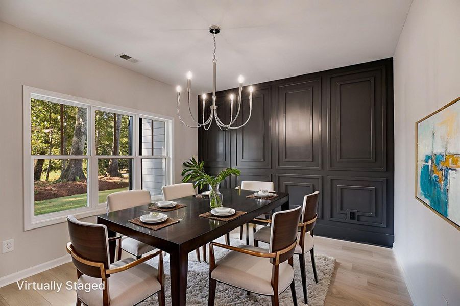 Furnished interior view inside a new home in LOVVORN ESTATES, Carrollton (Image 3).