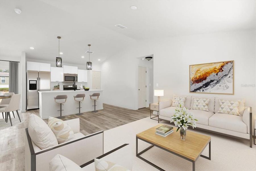 Furnished interior view inside a new home in , Ocala (Image 5).