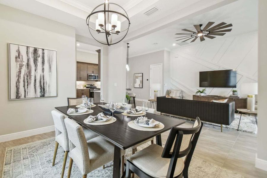 Representative furnished interior of a home built from the 50' Sweetwater by William Ryan Homes in Tamarack at Two Rivers, Zephyrhills (Image 19).