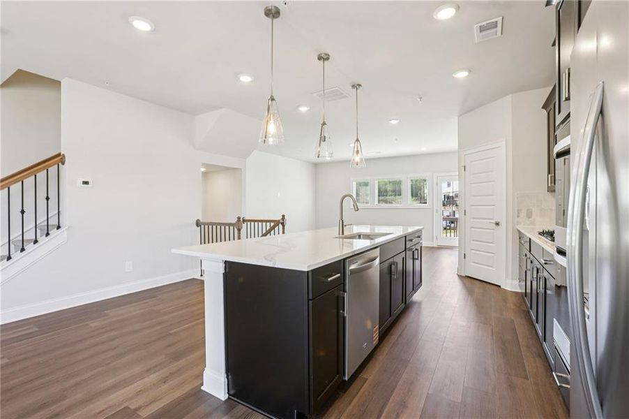 Furnished interior view inside a new home in Hemingway - Highland Series, Cumming (Image 7).