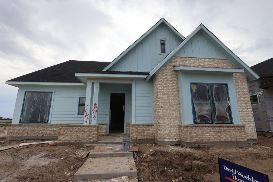 In-progress construction of a new home in Bridgeland Central: Emerald Heights - Enclave Collection, Cypress, TX (Image 13).