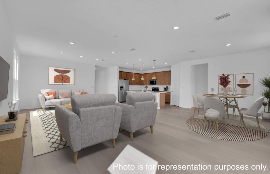 Furnished interior view inside a new home in Fiddler's Cove, Kingsland (Image 11).