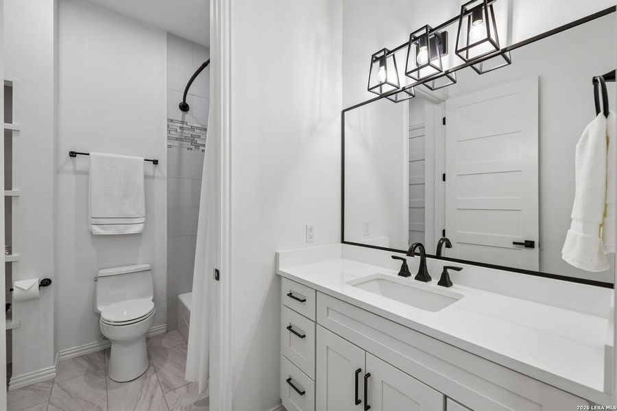 Furnished interior view inside a new home in , Bandera (Image 16). Furnished interior view inside a new home in , Bandera (Image 16).