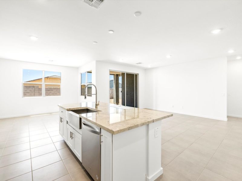 Kitchen modeled in Onyx floorplan