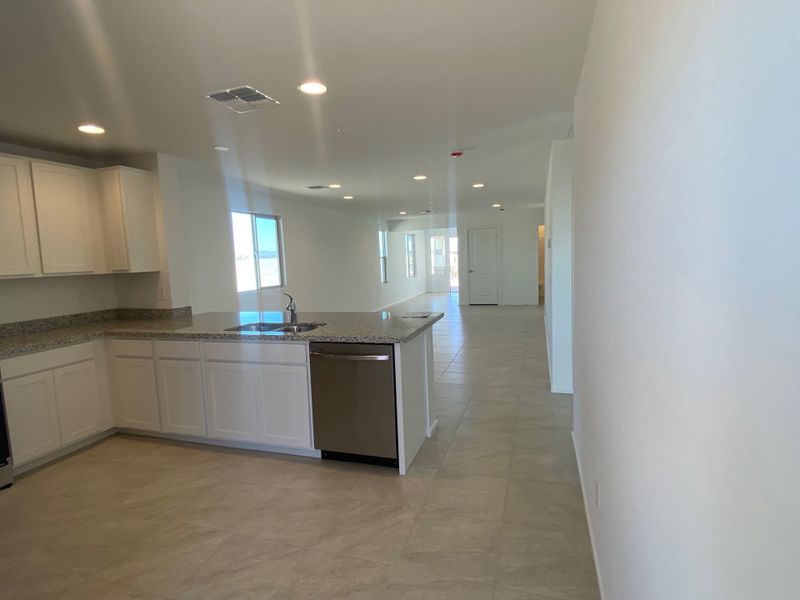 Furnished interior view inside a new home in Wildera – Crest Series, San Tan Valley (Image 3).