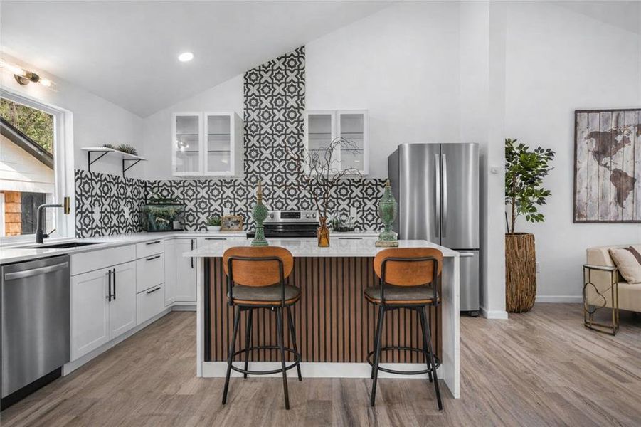 Furnished interior view inside a new home in , Atlanta (Image 6).