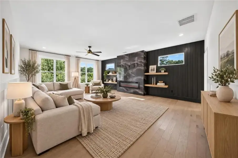 Furnished interior view inside a new home in , Loganville (Image 9).