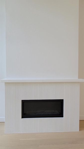 Tile accent Fireplace.