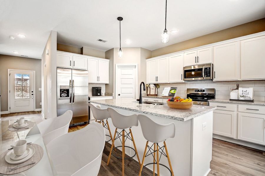 Representative furnished interior of a home built from the Anderson by Parkside Builders in Givens Park, Chattanooga (Image 7).