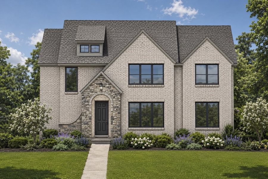 Representative exterior photo of a completed home built from the The Brentwood by Lillian Custom Homes in Dominion Park, Waxahachie, TX (Image 7). Representative exterior photo of a completed home built from the The Brentwood by Lillian Custom Homes in Dominion Park, Waxahachie, TX (Image 7).