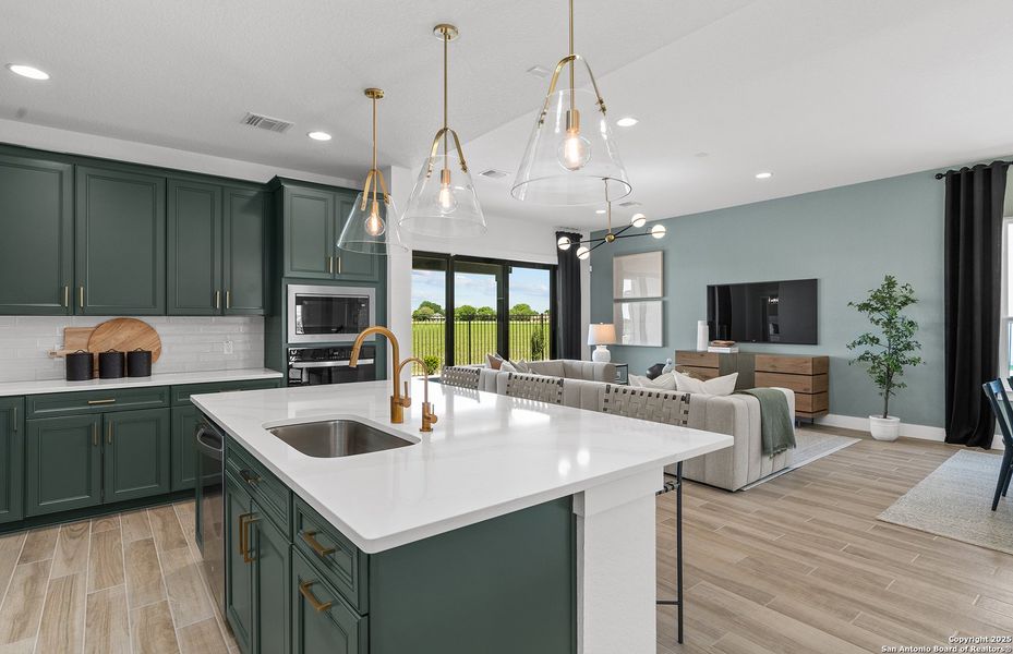 Furnished interior view inside a new home in Legacy at Lake Dunlap, New Braunfels (Image 8). Furnished interior view inside a new home in Legacy at Lake Dunlap, New Braunfels (Image 8).