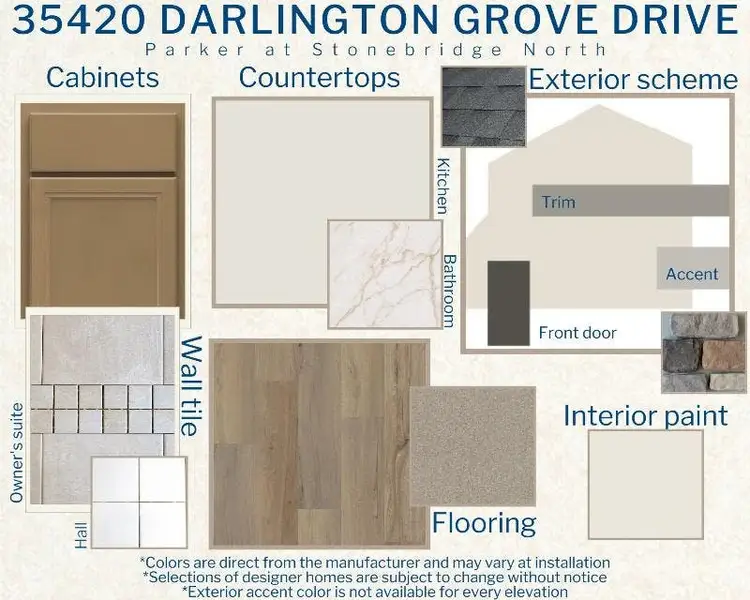 Parker - Colors for this home Parker - Colors for this home