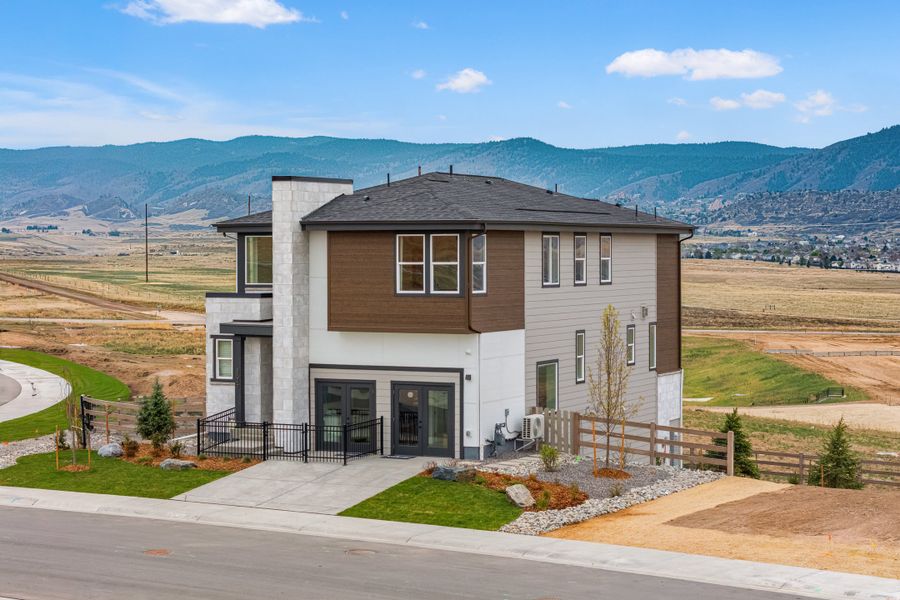 Representative exterior photo of a completed home built from the 3 by Trumark Homes in Trumark Homes at Sterling Ranch, Littleton, CO (Image 22).