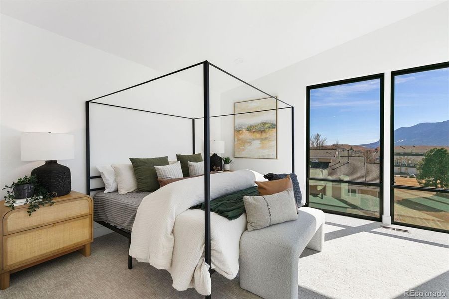 Furnished interior view inside a new home in , Colorado Springs (Image 31).