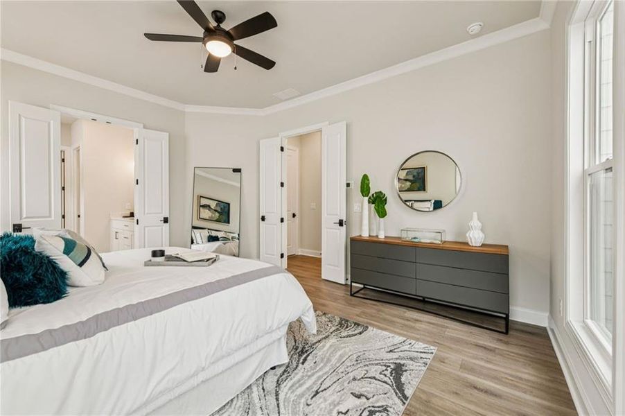 Furnished interior view inside a new home in Waterhaven, Cumming (Image 7).